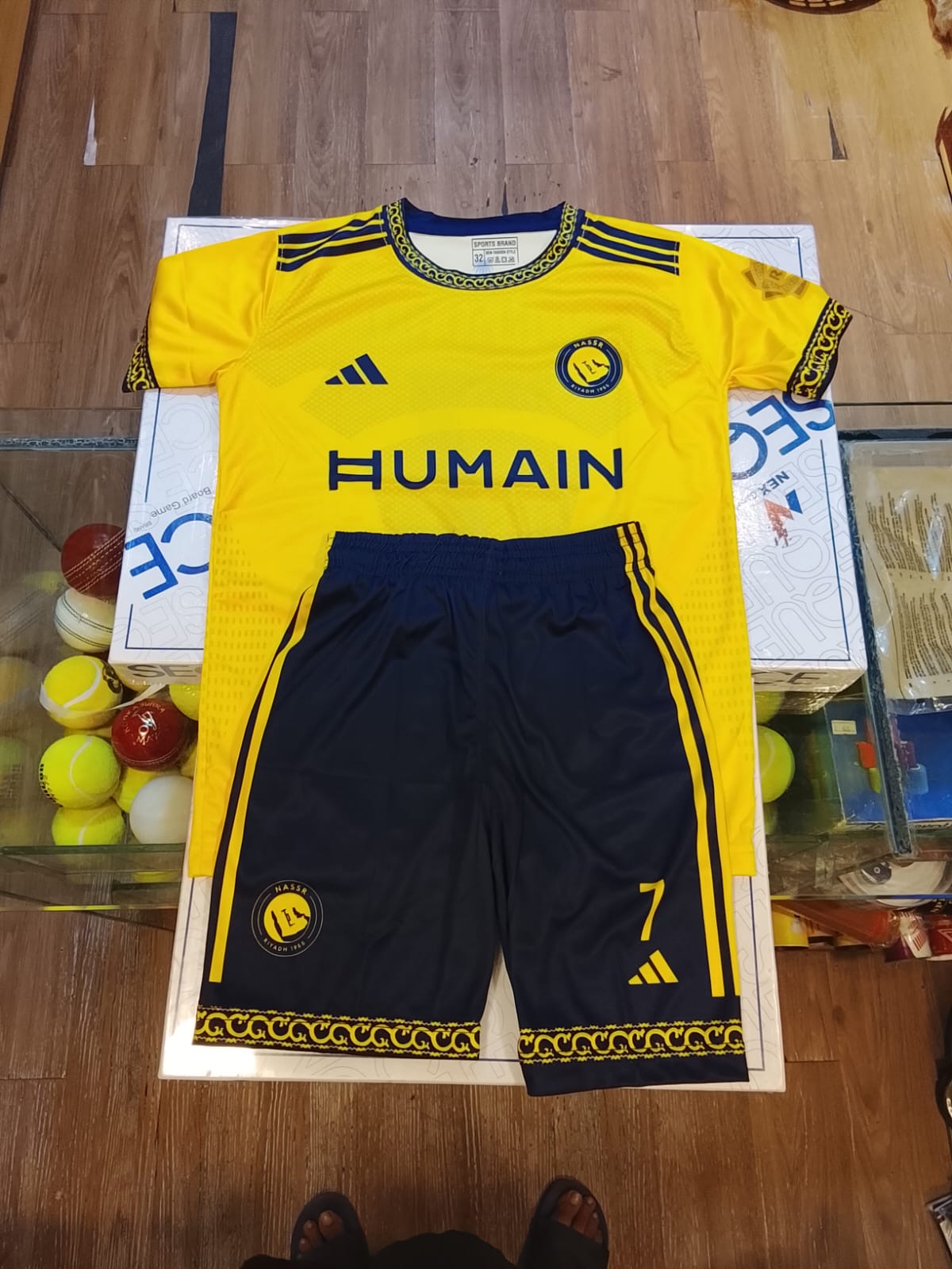 Kids Edition AL NASR Football Jersey (Home) Jersey + Shorts