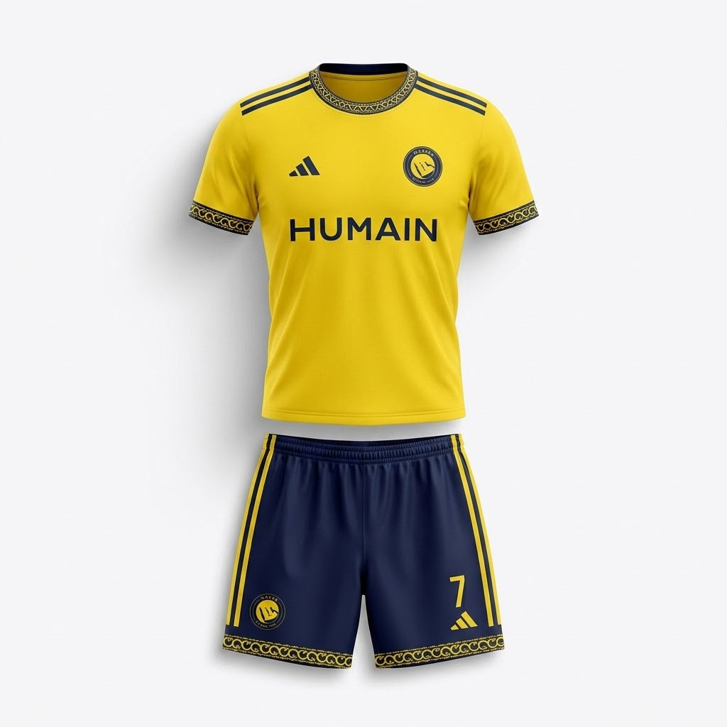 Kids Edition AL NASR Football Jersey (Home) Jersey + Shorts