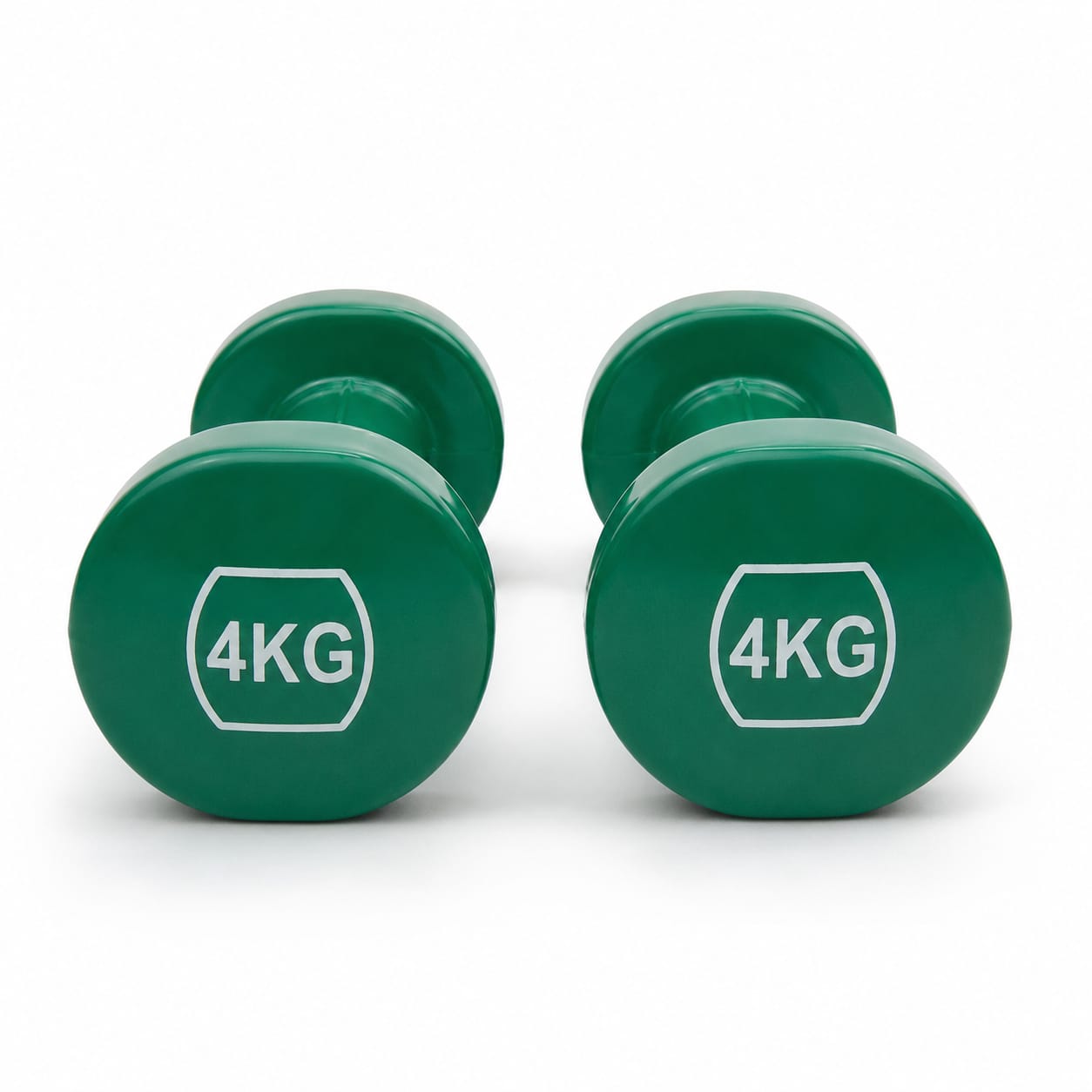 Dumbbell Coated (Single Piece) - Anti-Roll Hand Weights for Home Gym & Fitness (1KG, 2KG, 3KG, 4KG)