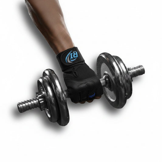 RI Sports Leather Gym Gloves