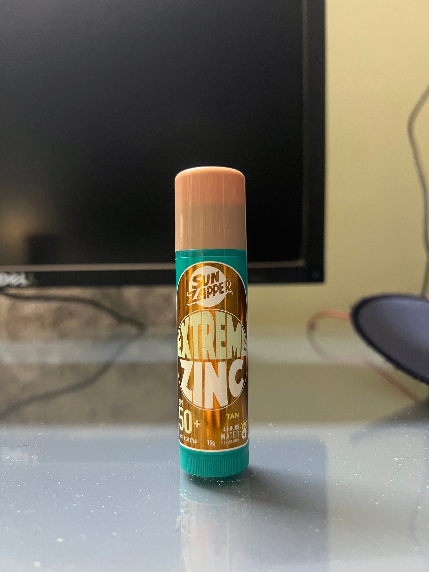 Extreme Zinc Sun Zapper SPF 50+ Sunscreen (15g) Color: Tan