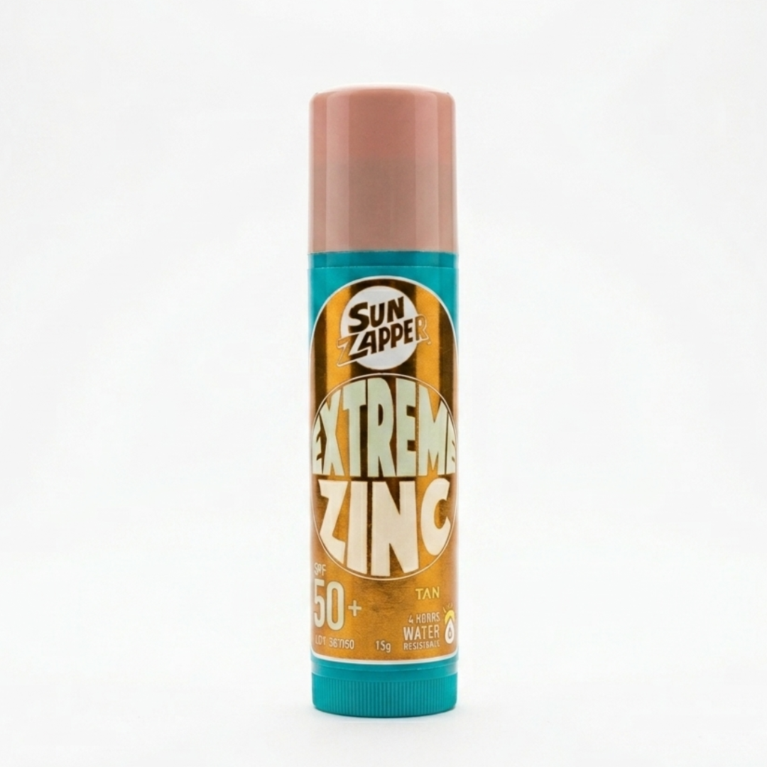 Extreme Zinc Sun Zapper SPF 50+ Sunscreen (15g) Color: Tan