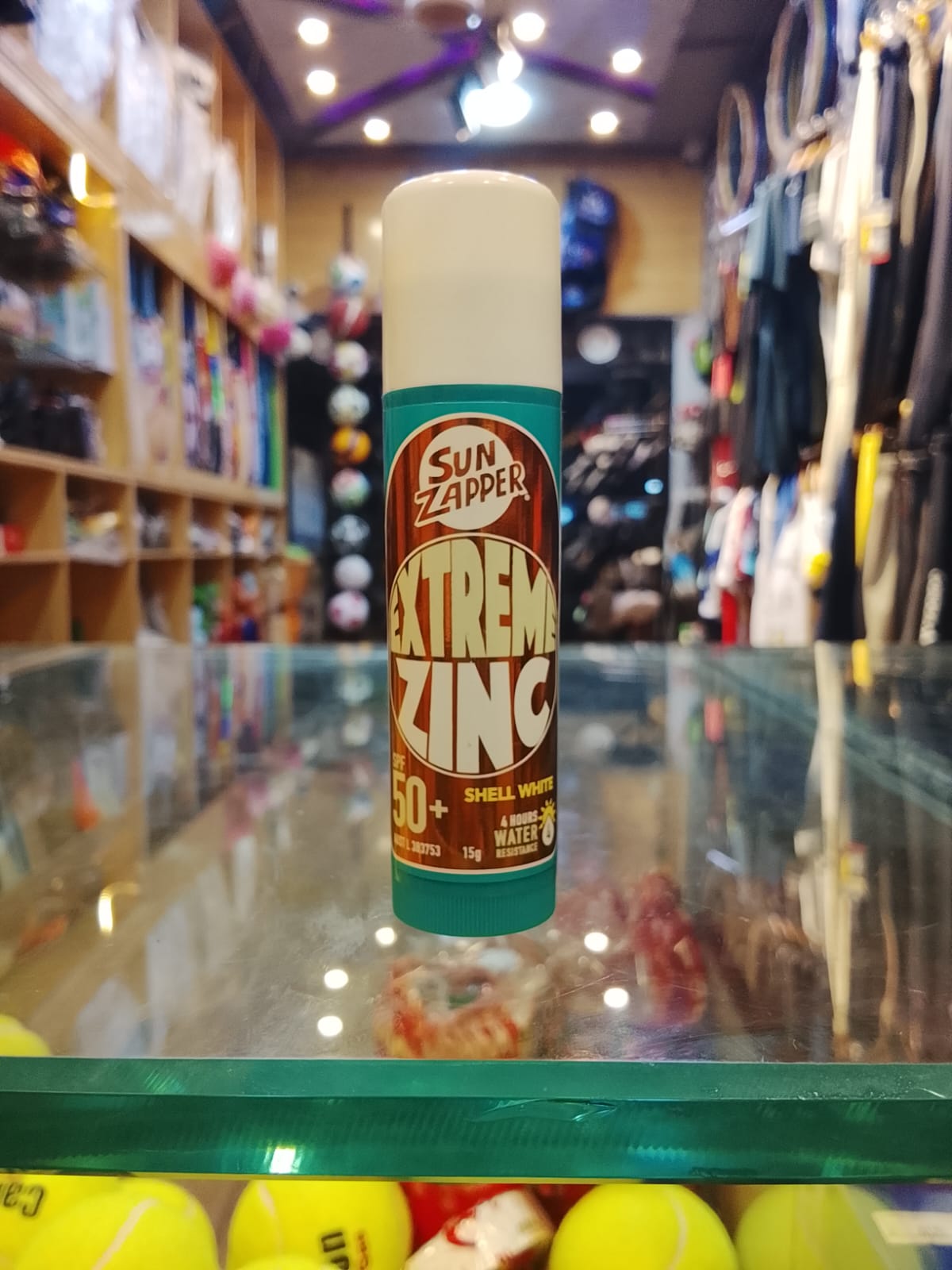 Extreme Zinc Sun Zapper SPF 50+ Sunscreen (15g) Color: Shell White
