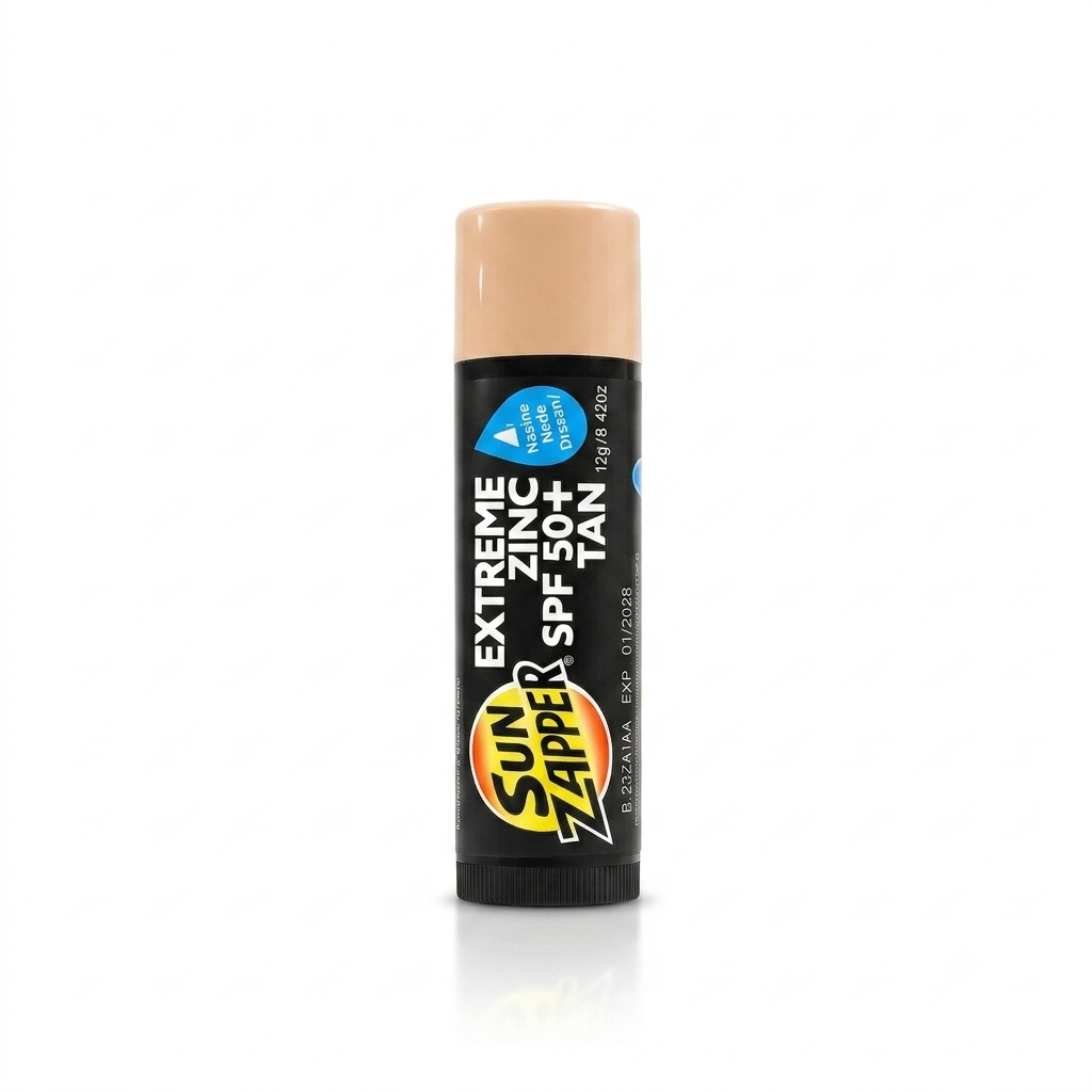 Extreme Zinc Sun Zapper SPF 50+ Sunscreen (12g) Color: Tan