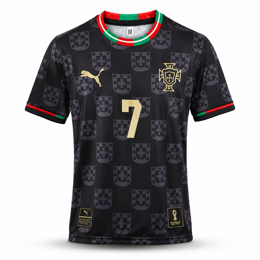 Portugal Football Jersey (25/26) Black Edition