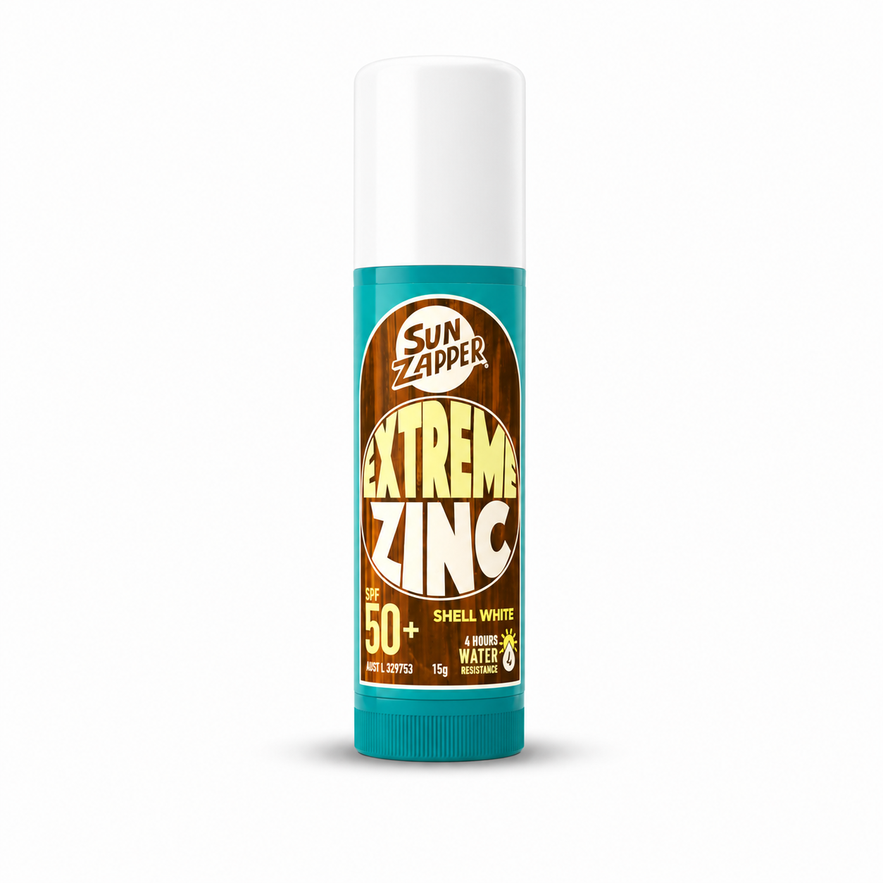 Extreme Zinc Sun Zapper SPF 50+ Sunscreen (15g) Color: Shell White