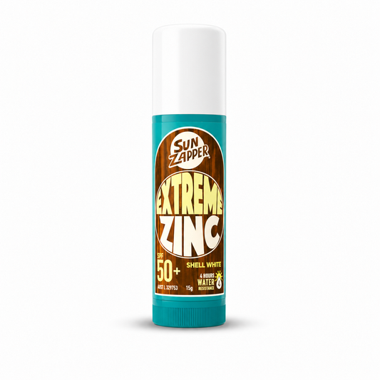 Extreme Zinc Sun Zapper SPF 50+ Sunscreen (15g) Color: Shell White